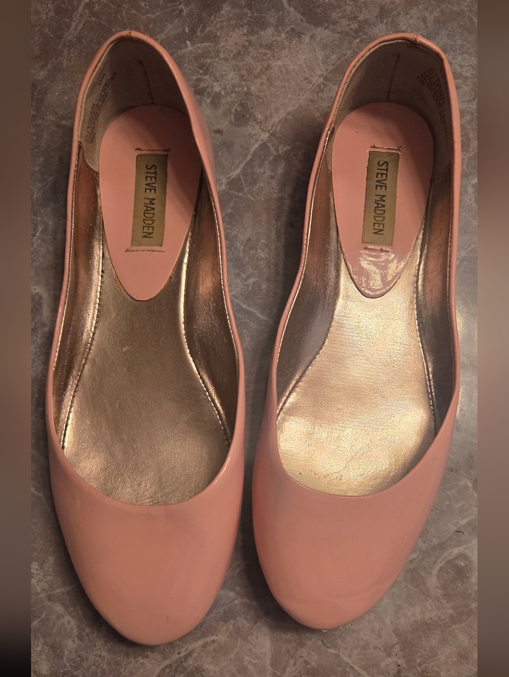 Steve Madden Blush Pink Round-Toe Ballet Flats